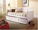Casey I Daybed with Trundle in White Finish By Fashion Bed Group