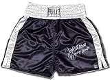 Jake Lamotta Signed Everlast Black Satin Trunks