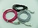 Lot of 3pcs Ruggedized Braided Fabric Colorful 10ft 3m 3meters Extra Long 30pin USB 2.0 Charger Cable Cords for Iphone 4 4s Ipod Touch 4 Nano 6 Black White Hotpink