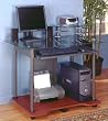 Jupiter Computer Cart in Pewter/Cherry By Studio RTA Furniture