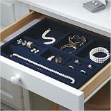Midnight Blue Velvet In-Drawer Jewelry Tray by October Company