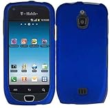 Blue Rubberized Hard Case Cover for Samsung Exhibit 4G T759