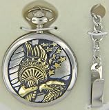 Statue of Liberty Torch of Freedom - Usa, Flag, Eagle ,Star Pocket Watch ,Chain