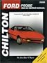 Ford Probe, 1989-92 (Chilton's Total Car Care Repair Manual)