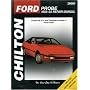 Ford Probe 1989-92 Repair Manual (Total Car Care)