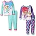 Nickelodeon Little Girls' Toddler Shimmer and Shine 4-Piece Pajama Set, Assorted, 4T