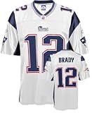 Tom Brady Jersey: Reebok White Replica #12 New England Patriots Jersey