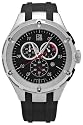 ESQ by Movado Men's Chronicle Chronograph Black Rubber Strap Watch #07301213
