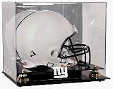 Golden Classic Football Helmet Display Case with New York Giants Logo
