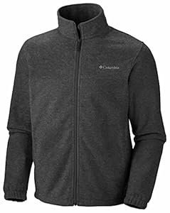 Columbia Men's Steens Mountain Full Zip 2.0 Fleece Jacket, Charcoal Heather, X-Large