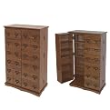 Library Style Multimedia Cabinet - Walnut