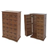 Library Style Multimedia Cabinet - Walnut