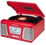 Crosley CR711 Autorama Turntable with AM/FM Radio, Red