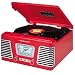 Crosley CR711 Autorama Turntable with AM/FM Radio, Red