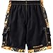 Legendary Whitetails Youth Big Wave Blaze Camo Cargo Swim Trunks