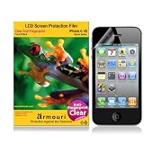 armouri Clear Oleophobic (Anti-Fingerprint) Screen Protector for Apple iPhone 4/4S - {Optics Series} - (Front & Back)