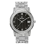 Bulova Mens Crystal Calendar Watch #96B011 by Bulova