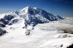 Above Denali National Park, Sultana Ridge on 17,400-ft. Mount Foraker - Impressive 16x20 Photographic Print by Carol M. Highsmith