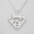 Necklace With 1.10ctw Genuine Citrines Made of 925 Sterling silver. Total item weight 11.0g Length 16in