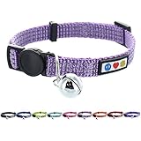Pawtitas Reflective Cat Collar Purple Orchid