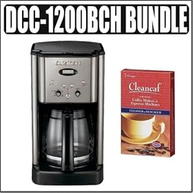 Cuisinart DCC-1200BCH Brew Central 12 Cup Coffeemaker (Black and Chrome) w Descaler... by Cuisinart