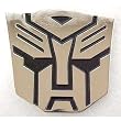TRANSFORMERS AUTOBOT OPTIMUS PRIME SILVER CHROME BELT BUCKLE WITH BONUS LEATHER BELT