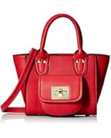 MG Collection Mini Turn Lock Tote Bag