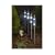 Set of 4 stainless steel solar post lights