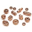 Antique Copper X11 Style Beads, Approx 32 Pc/pkg