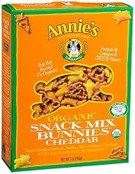 Annie's Homegrown Cheddar Organic Snack Mix, Bunnies Cheddar, 9-Ounce Boxes (Pack of 4)