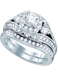 1.48CT-DIA 0.75CT-CRD BRIDAL SET