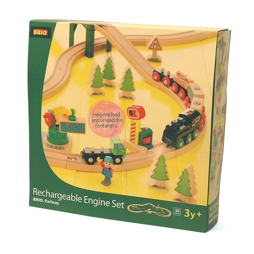 Childrens Toyshop  Third Party New : Brio 33023: Rechargeable Train Engine Set