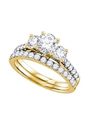2.00CT-DIA 0.65CT-CRD, 2*0.33SRD BRIDAL SET