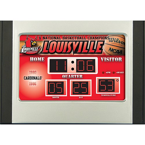 Louisville Cardinals Scoreboard Alarm Clock
