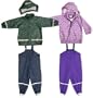 Playshoes Unisex - Baby Kombinationen & Mehrteiler Regenanzug Ornament 408694
