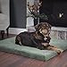 Petmaker Water-Resistant Dog Bed - Orthopedic Dog Bed with Removable Washable Cover, Non-Slip Bottom, and Egg Crate Style Foam - 44in Large Pet Mattress - Puppy Essentials (Green)