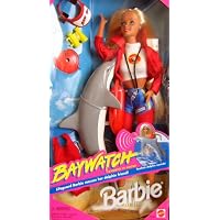 Barbie Baywatch Favorite TV Show : Lifeguard Barbie rescues her dolphin friend