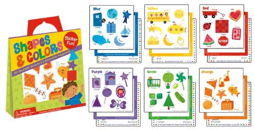 Peaceable Kingdom Sticker Fun! 'Shapes & Colors' Reusable Sticker Tote