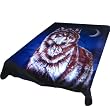 Acrylic Mink Blanket - EB318 Wolf and Moon