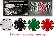 100 11.5 gram Poker Chips in PVC Case w/Lid & Las Vegas Gift Box, Choose from 5 designs