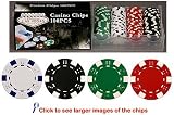 100 11.5 gram Poker Chips in PVC Case w/Lid & Las Vegas Gift Box, Choose from 5 designs
