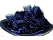 Navy Wool Felt Hat with Matching Tulle and Sequins