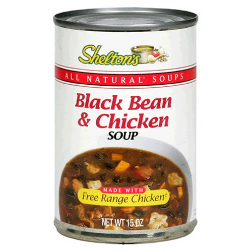Shelton's Black Bean & Chicken Soup, 15-Ounce Cans (Pack of 12) by Free Range Chicken