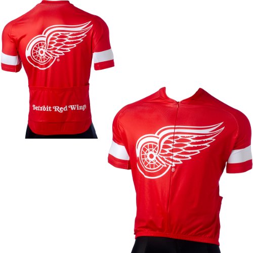 Vomax Detroit Red Wings Men's Cycling Jersey Extra Large