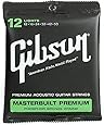Gibson Masterbuilt Premium Phosphor Bronze Acoustic Guitar Strings, Light 12-53