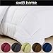 Swift Home Queen Comforter - Lightweight & Extra Soft Down Alternative Bedding - All-Season Comfortable Bed Comforter - Wrinkle Fade Stain Resistant - Grey, Queen
