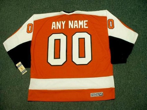 Buy PHILADELPHIA FLYERS 1970's CCM Vintage Throwback Away Hockey Jersey Customized with Any Name &...