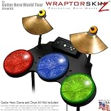 Stardust Colors Skin by WraptorSkinz fits Guitar Hero 4 World Tour Drum Set for Nintendo Wii, XBOX 3