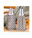 Weave Salt and Pepper Shakers By Godinger