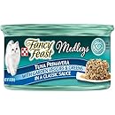 Fancy Feast Wet Cat Food, Elegant Medleys, Tuna Primavera with Garden Veggies and Greens in a Classic Sauce, 3-Ounce Can, Pack of 24
